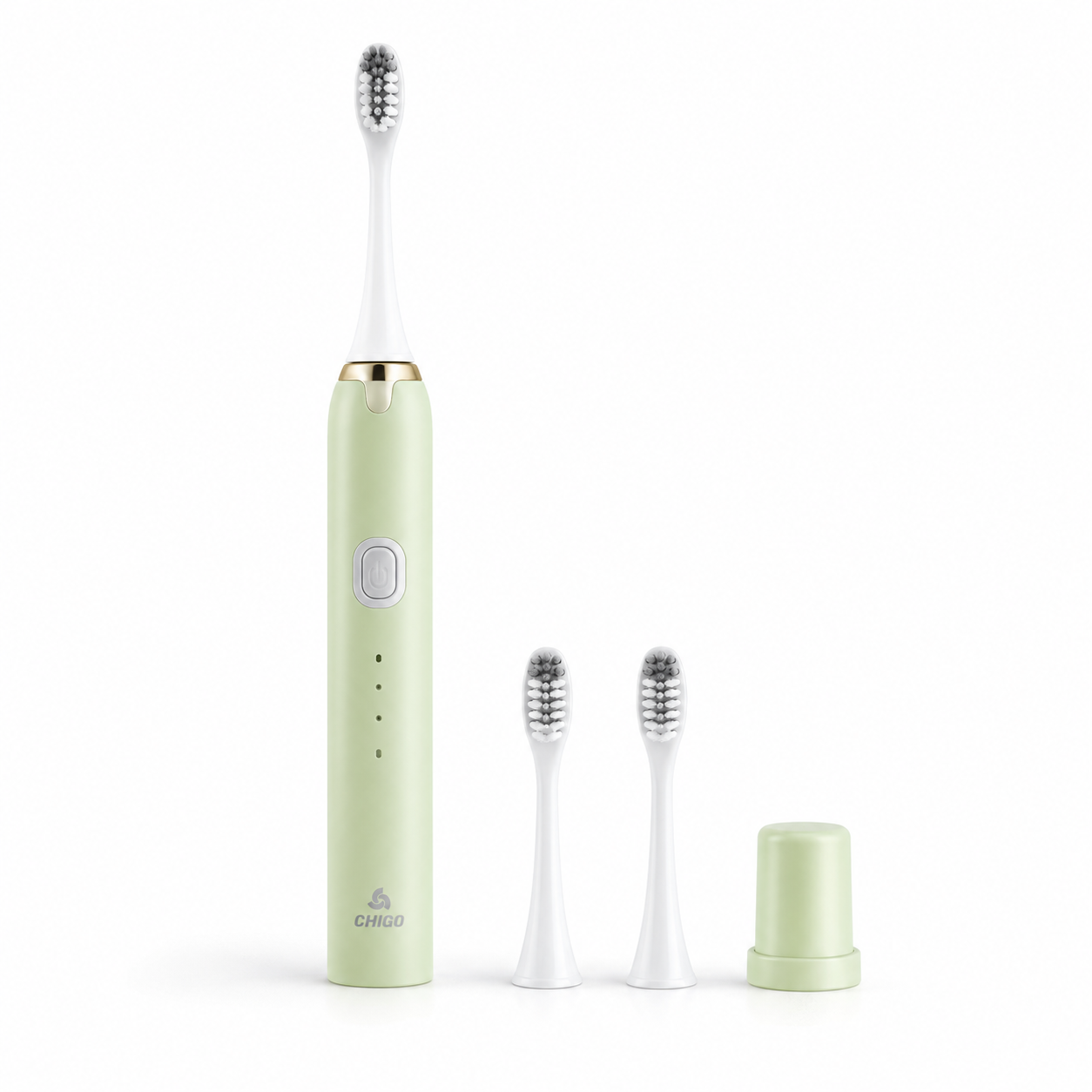 CHIGO ZGYS-0809 sonic electric toothbrush set on white background