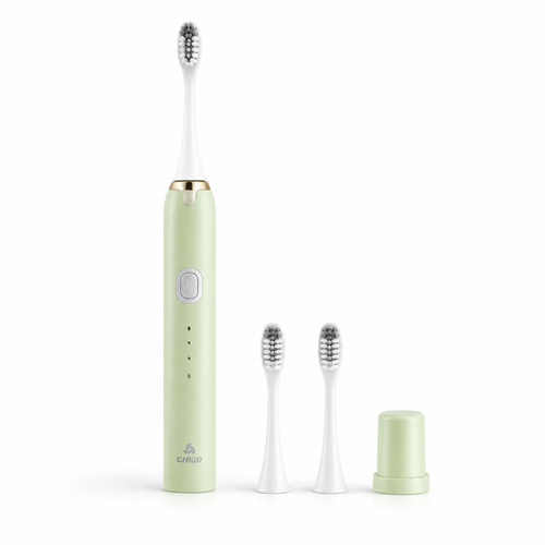CHIGO ZGYS-0809 sonic electric toothbrush set on white background