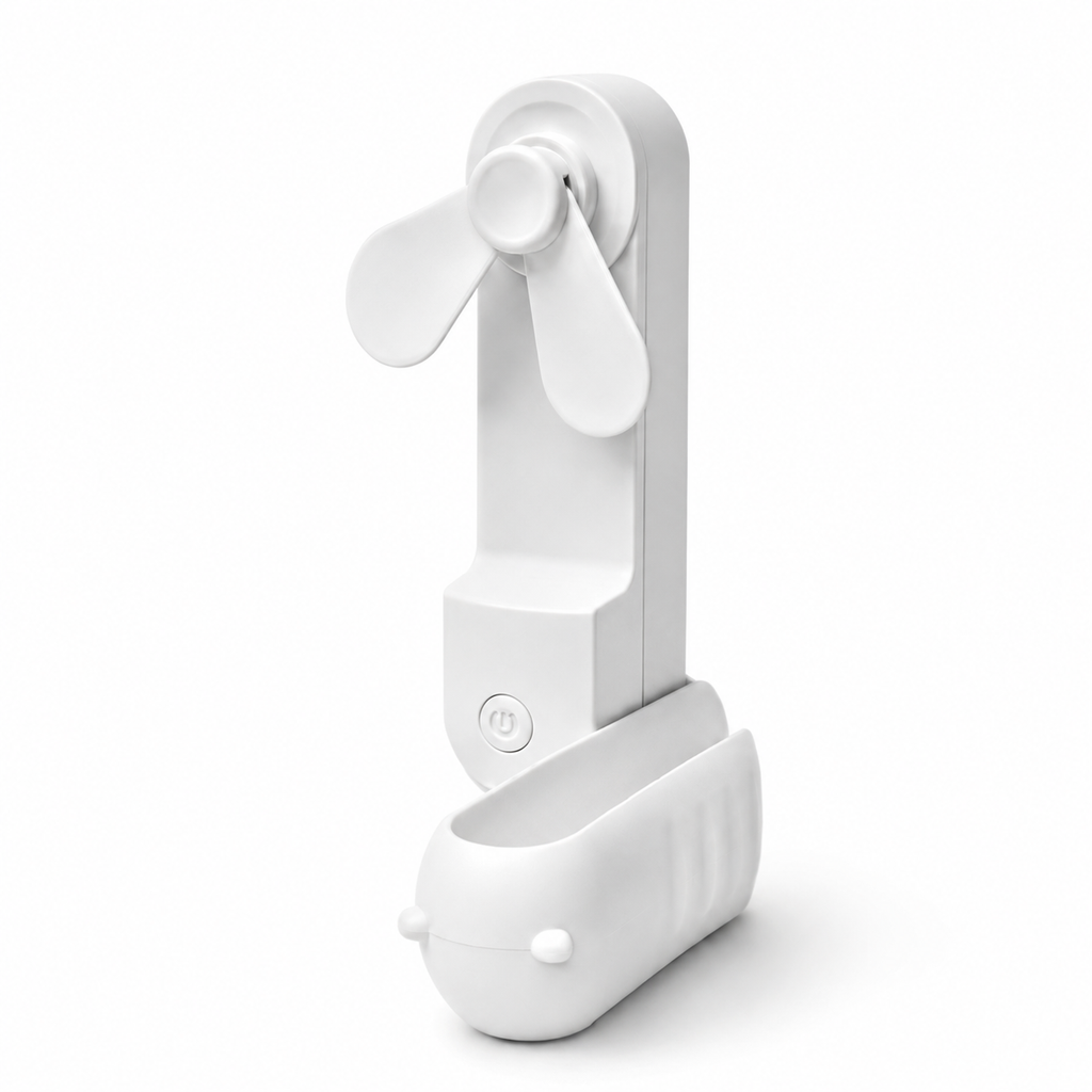 pom F2G-14 mini folding fan on white background